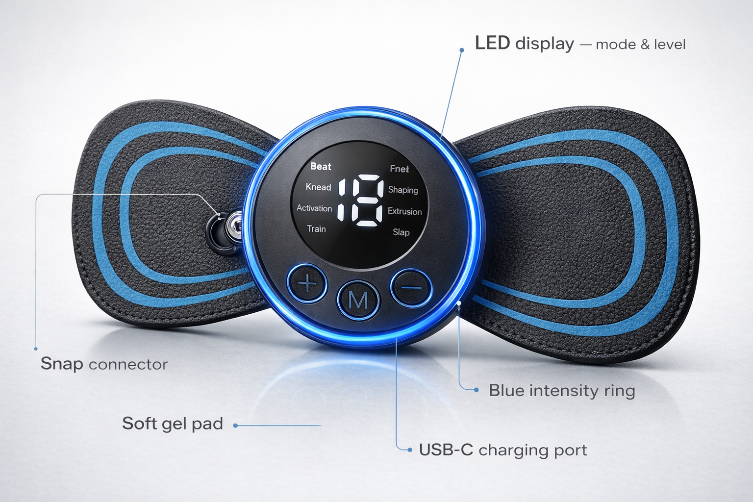 Portable Rechargeable Full Body Mini Massager for Pain Relief